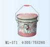 tin round bucket