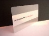 Transparent business card template
