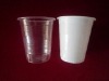 transparent plastic disposable cup
