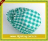 turquoise Gingham designs paper baking cup ,paper baking muffin cases ,Many colours available