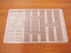 white plastic disposable tray for medicament packing