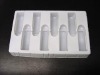 white plastic disposable tray for oral liquid packing