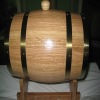 wooden oak beer keg