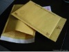 yellow printed kraft bubble mailer
